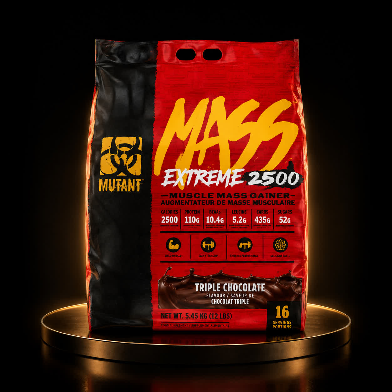 مس گینر موتانت مدل EXTREME 2500 طعم شکلات وزن ۵.۴۵ کیلوگرم